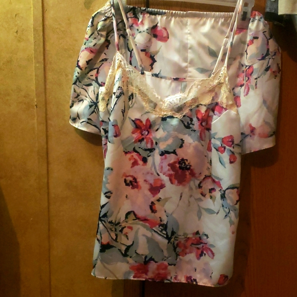 Silk Nighty tank top and shorts. Neither have ever been worn
